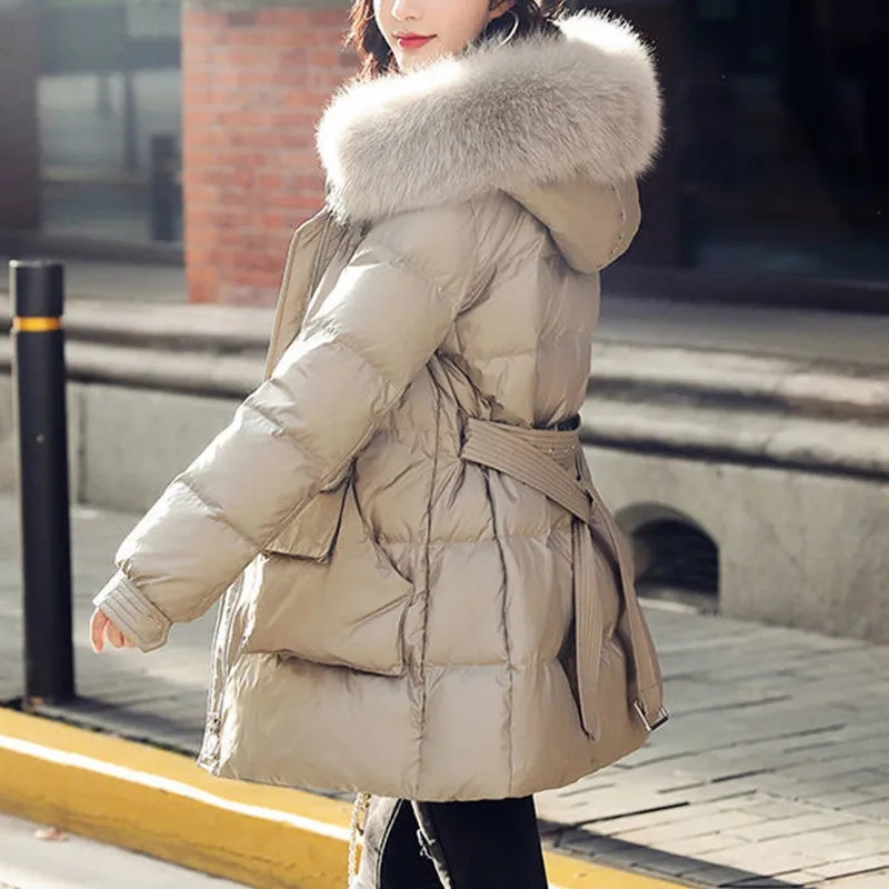 Women'S Fashion Parka - Down Cotton-Padded Jacket Female Long Winter