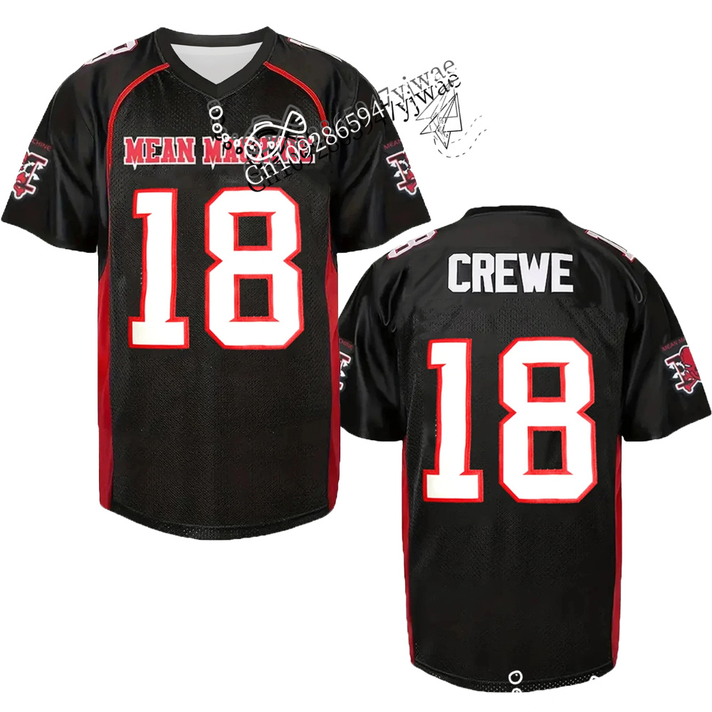 Women'S Fashion Rugby Shirt - The Longest Yard Mean Machine Crewe