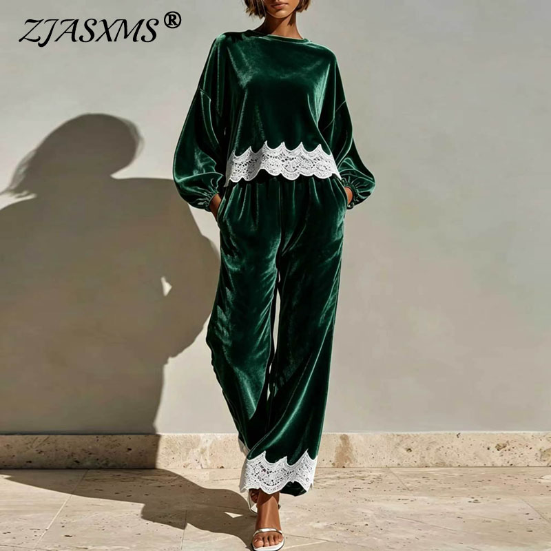 Velvet Blazer Women - Round Neck Velvet Set Women Balloon