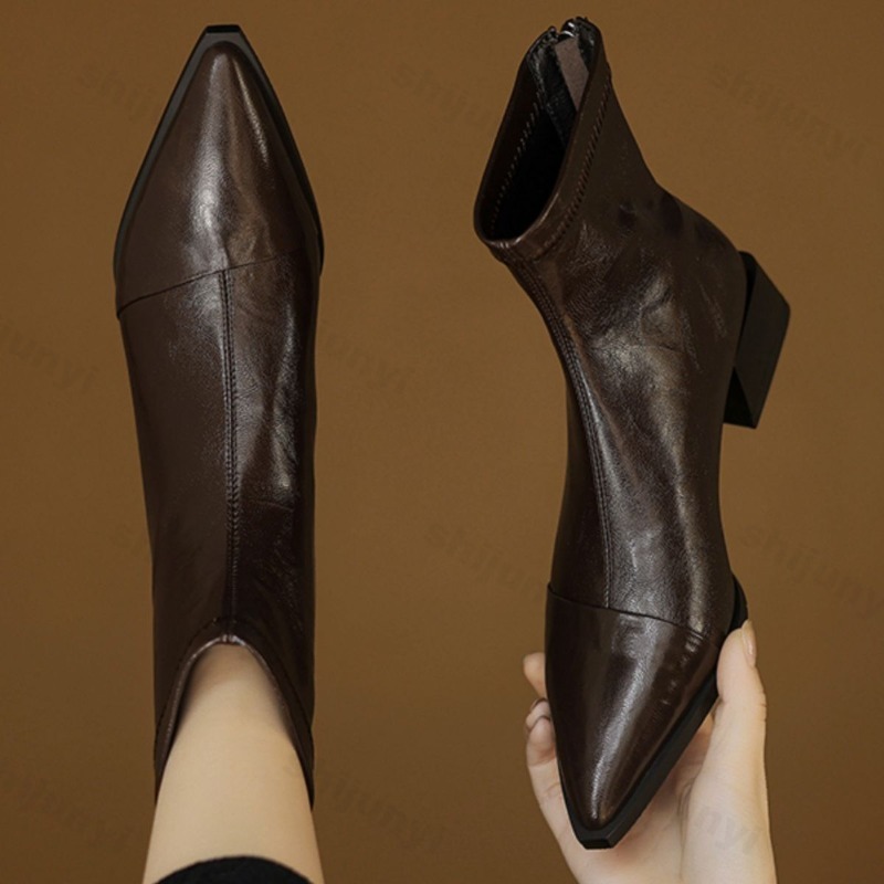 Women Pointed Short Boots 2025 - đánh giá và giá Women'S Fashion Korea