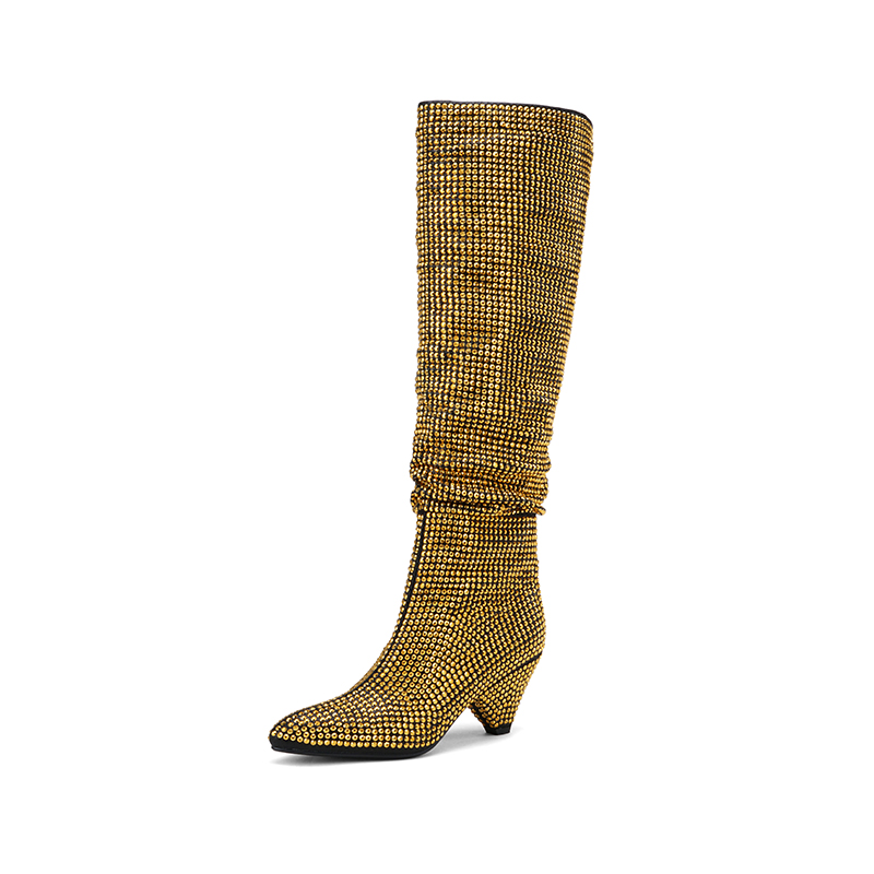 Fashion Spike Heels Crystal Lo - đánh giá và giá Winter Fashion Women Boots