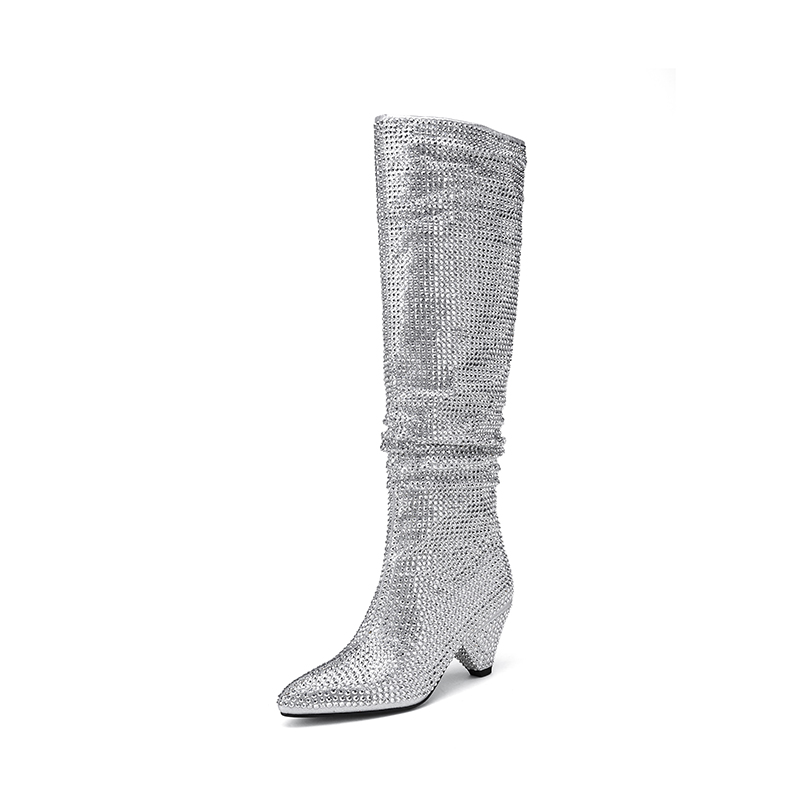 Fashion Spike Heels Crystal Lo - đánh giá và giá Winter Fashion Women Boots
