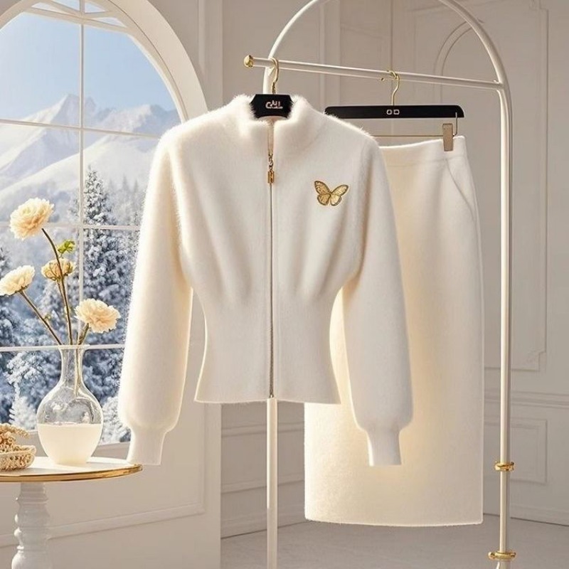 New Luxury High End Woolen Kni - đánh giá và giá Velvet Blazer Women
