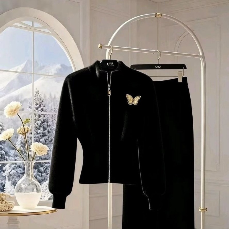 New Luxury High End Woolen Kni - đánh giá và giá Velvet Blazer Women