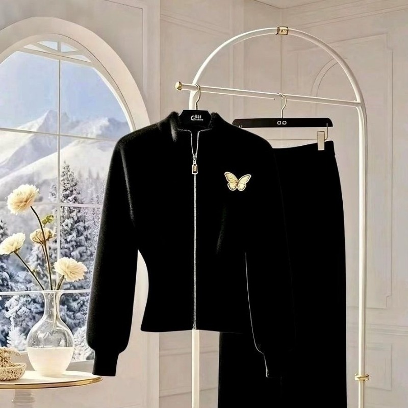 New Luxury High End Woolen Kni - đánh giá và giá Velvet Blazer Women