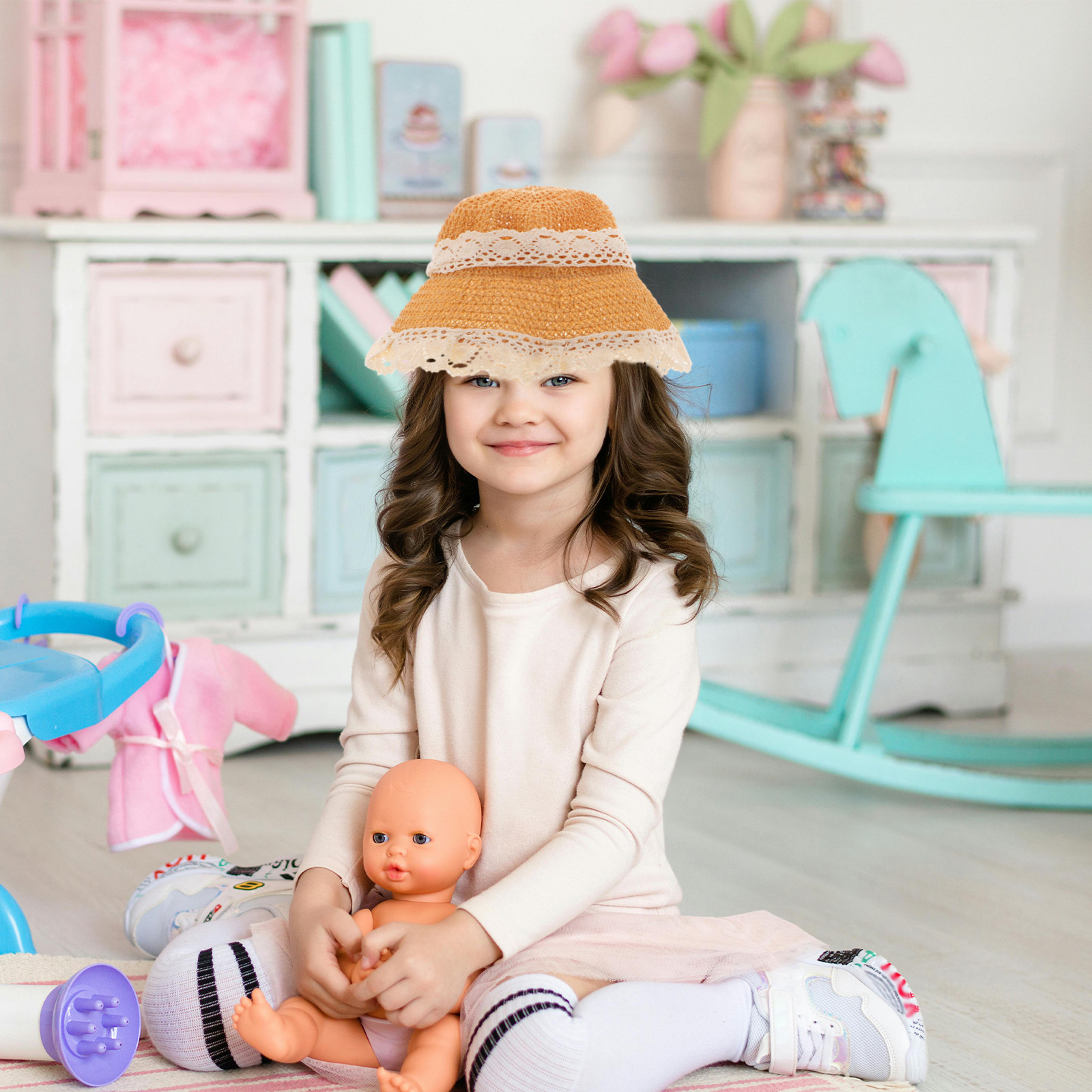 Summer Kids Straw Hat Baby Gir - đánh giá và giá Straw Hat Summer