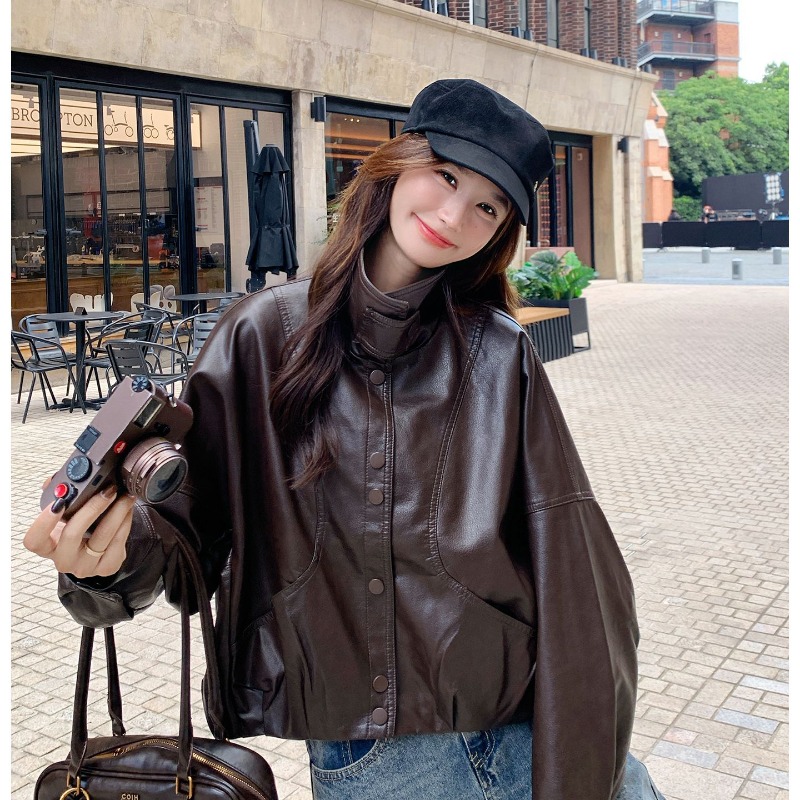 Vintage Leather Jackets for Wo - đánh giá và giá Women'S Fashion Bomber Jacket