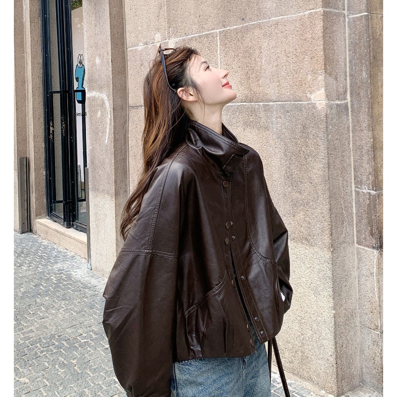 Vintage Leather Jackets for Wo - đánh giá và giá Women'S Fashion Bomber Jacket
