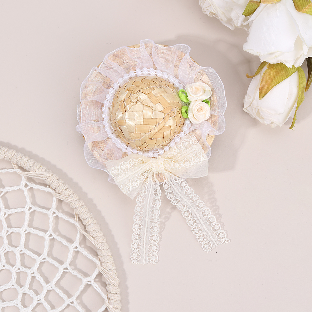 New Mini Straw Hat Hair Clip S - đánh giá và giá Straw Hat Summer
