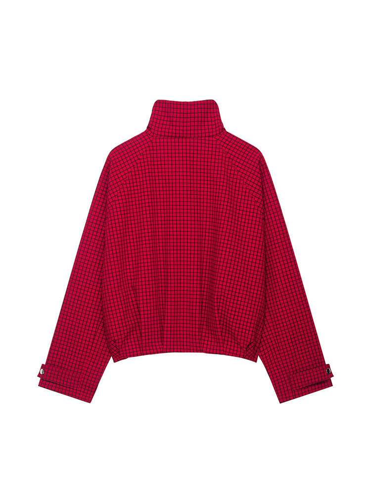 Autumn Women Plaid Bomber Jack - đánh giá và giá Women'S Fashion Bomber Jacket