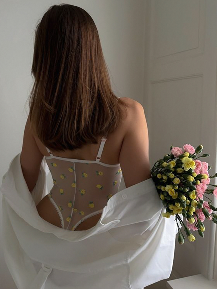 2024 New Printed Sexy Mesh Bod - đánh giá và giá Women'S Fashion Overalls