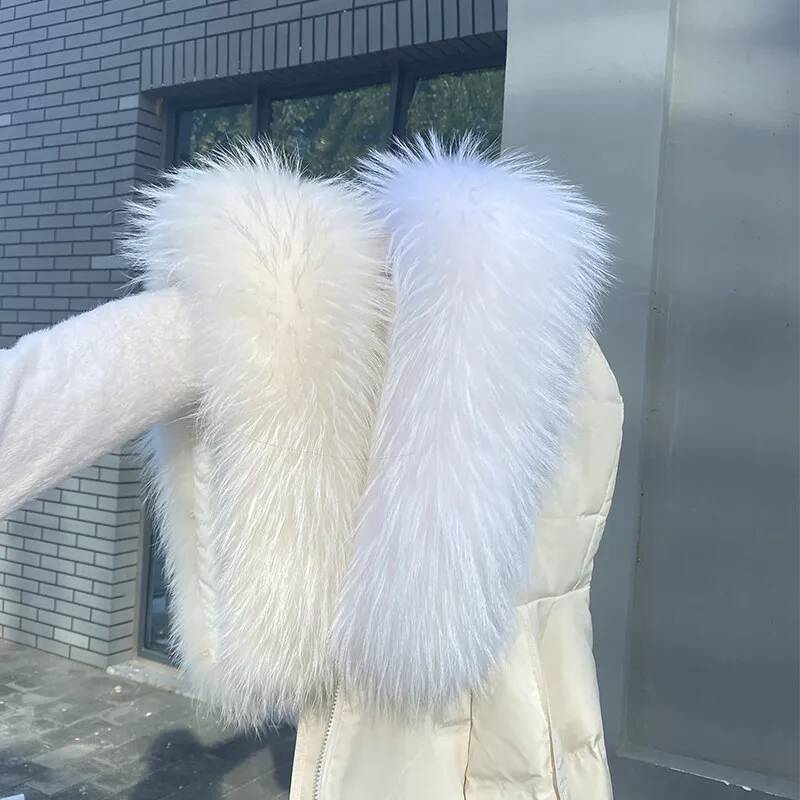 Raccoon Fur Collars For Jacket - đánh giá và giá Women'S Fashion Parka