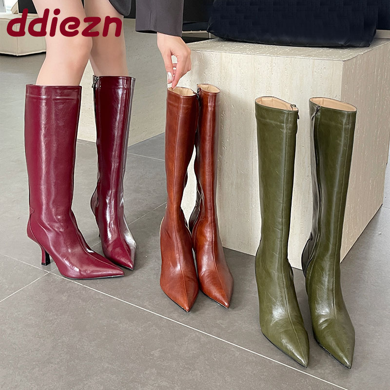 Fashion Pointed Toe Ladies Kne - đánh giá và giá Winter Fashion Women Boots