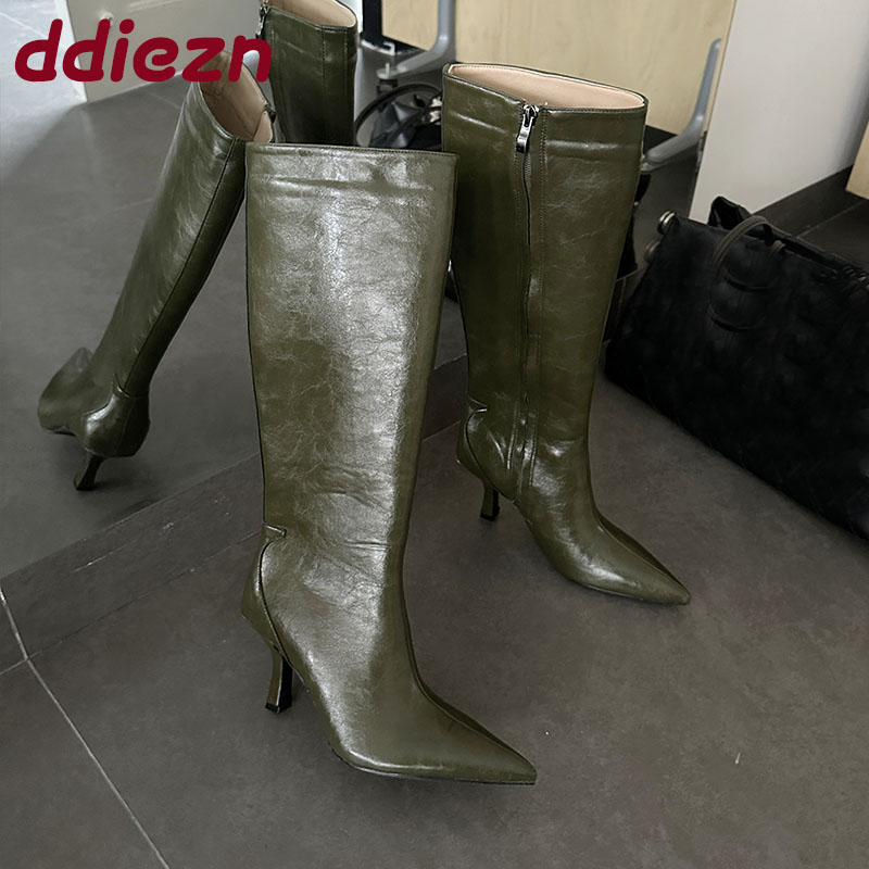 Fashion Pointed Toe Ladies Kne - đánh giá và giá Winter Fashion Women Boots