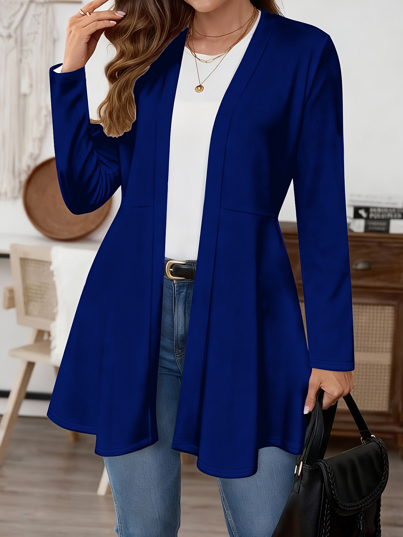 Plus Size Women Open Front Car - đánh giá và giá Women'S Fashion Long Coat