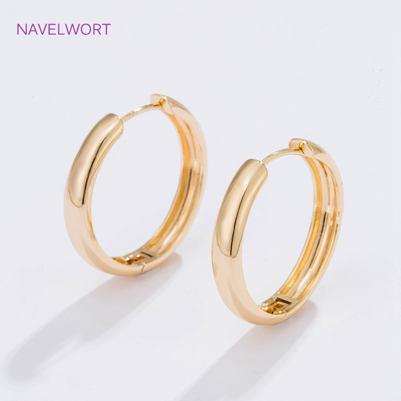 6 Sizes Gold Plated Circle Hoo - đánh giá và giá Women'S Fashion Earrings