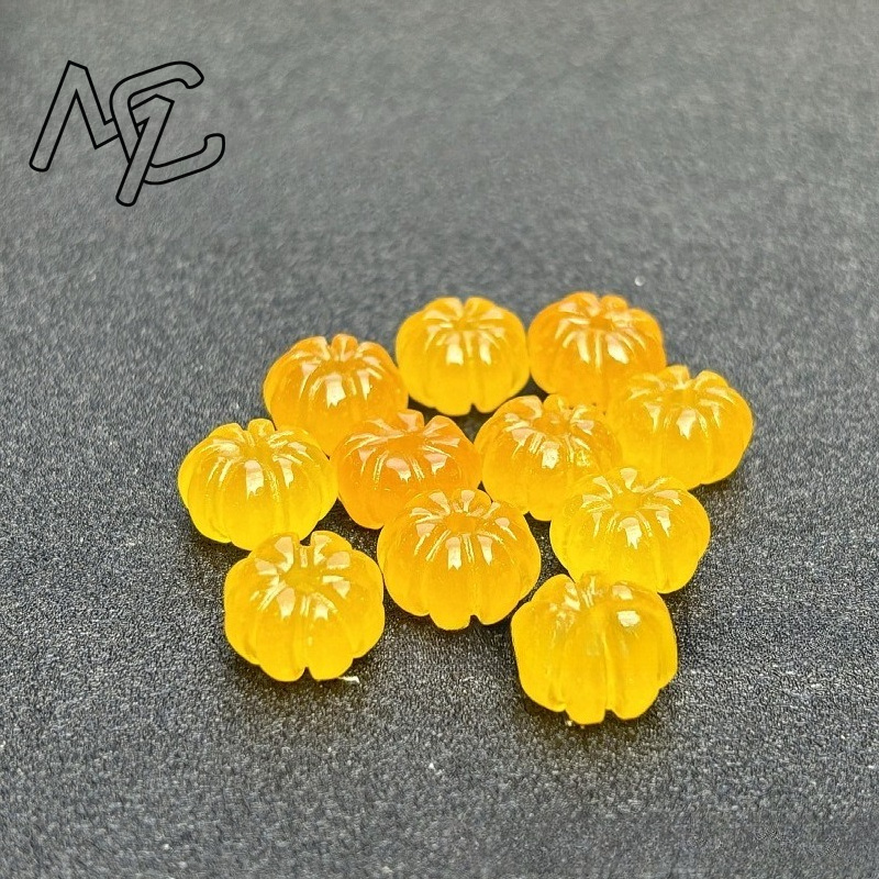 10pcs A Green Jade Pumpkin Bea - đánh giá và giá Women'S Fashion Earrings