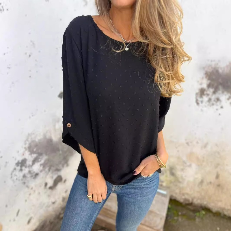 Women Swiss Dot Jacquard Blous - đánh giá và giá Women Fashion Blouse