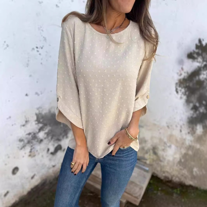 Women Swiss Dot Jacquard Blous - đánh giá và giá Women Fashion Blouse