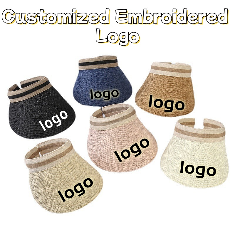 Customized Embroidered Logo Ou - đánh giá và giá Straw Hat Summer