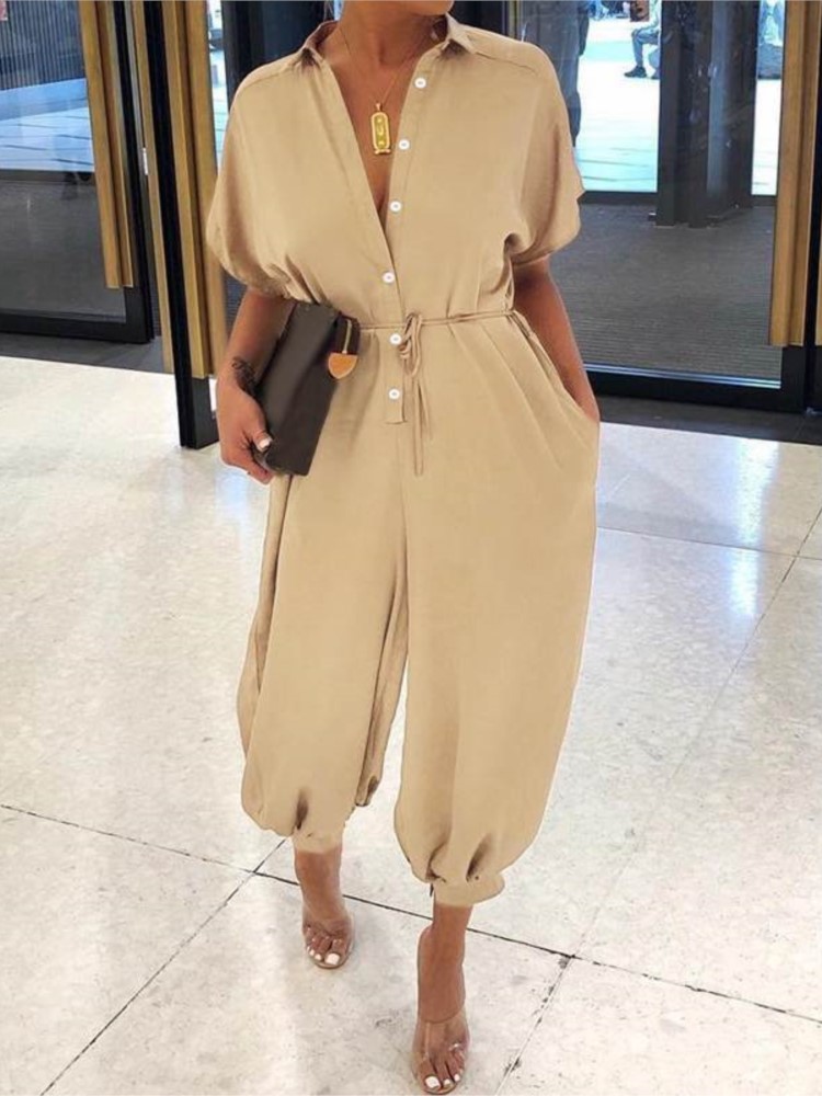 Summer Fashion V-Neck Button L - đánh giá và giá Women'S Fashion Overalls
