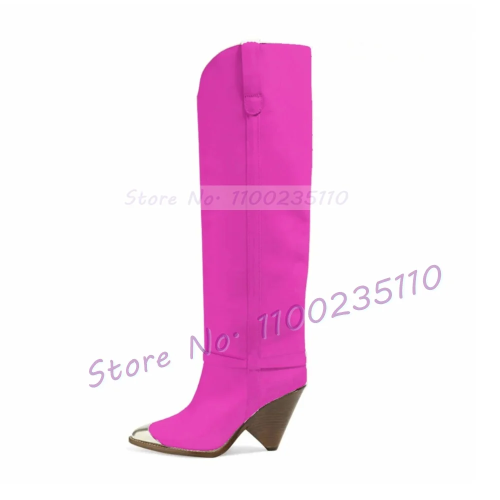 Silver Metal Toe Tan Knee-High - đánh giá và giá Winter Fashion Women Boots