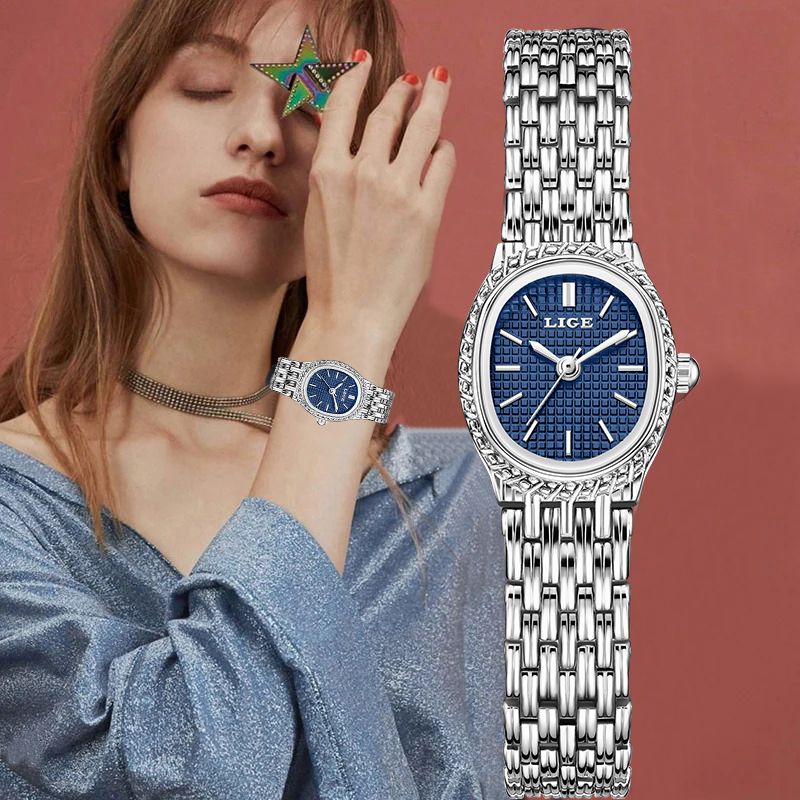 LIGE Fashion Luxury Quartz Wom - đánh giá và giá Women Fashion Simple