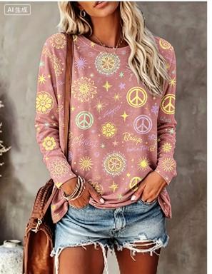 Women Long Sleeve T‑Shirt Hipp - đánh giá và giá Women Fashion Styles