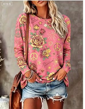 Women Long Sleeve T‑Shirt Hipp - đánh giá và giá Women Fashion Styles