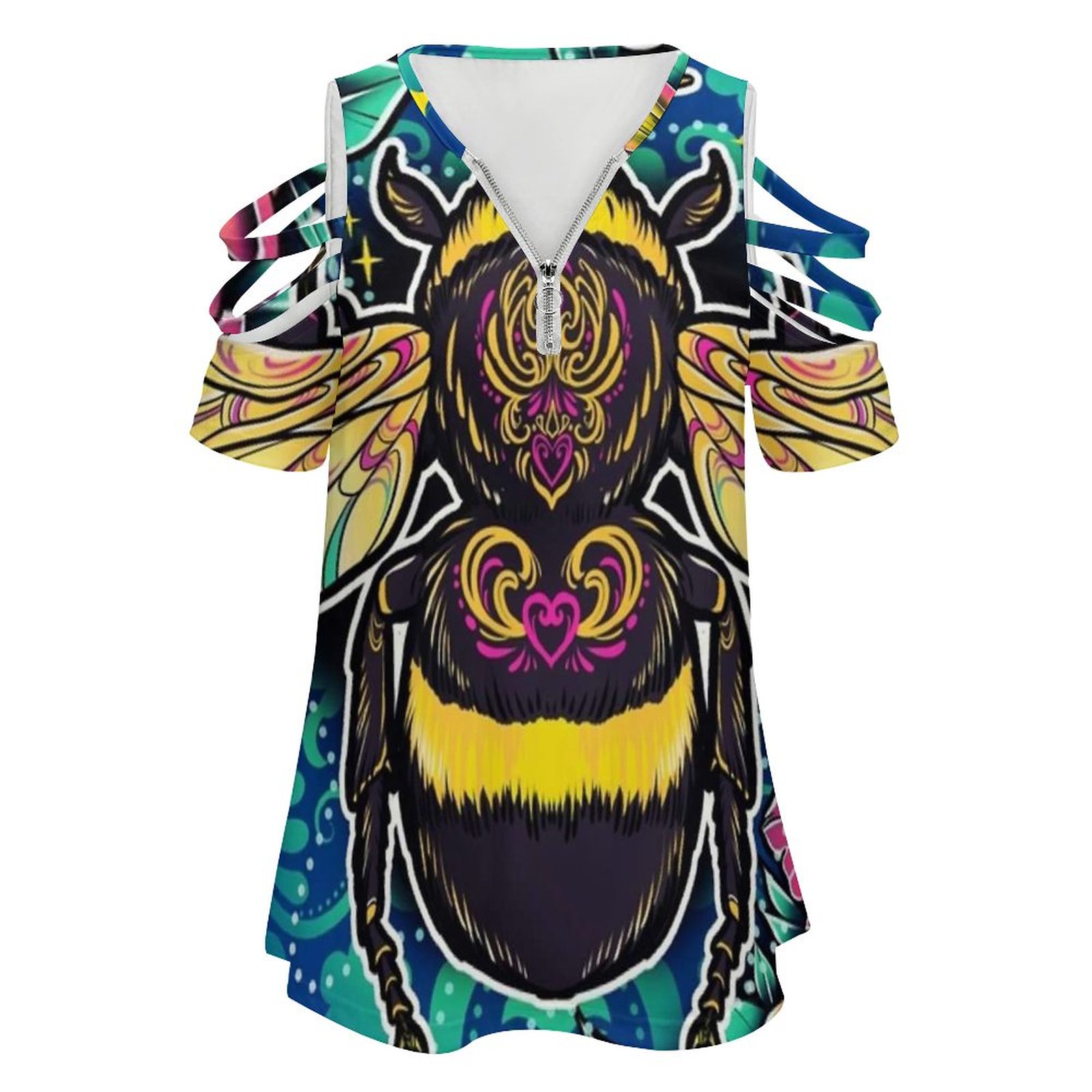 New Fashion Zip Off Shoulder T - đánh giá và giá Women Fashion Vector
