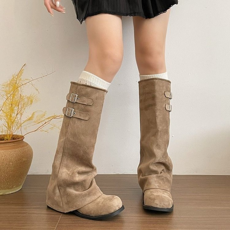 Y2K Korean Style Retro Knee‑hi - đánh giá và giá Winter Fashion Women Boots