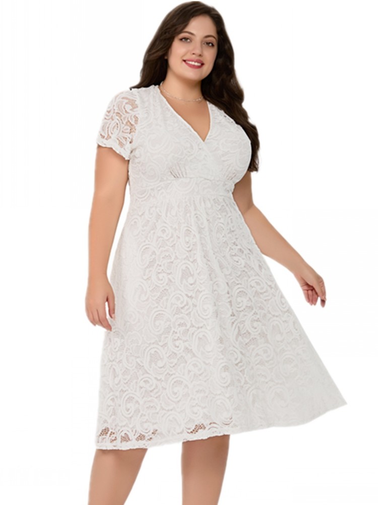 XL-5XL Plus Size Clothes Lace  - đánh giá và giá Xl Women'S Fashion