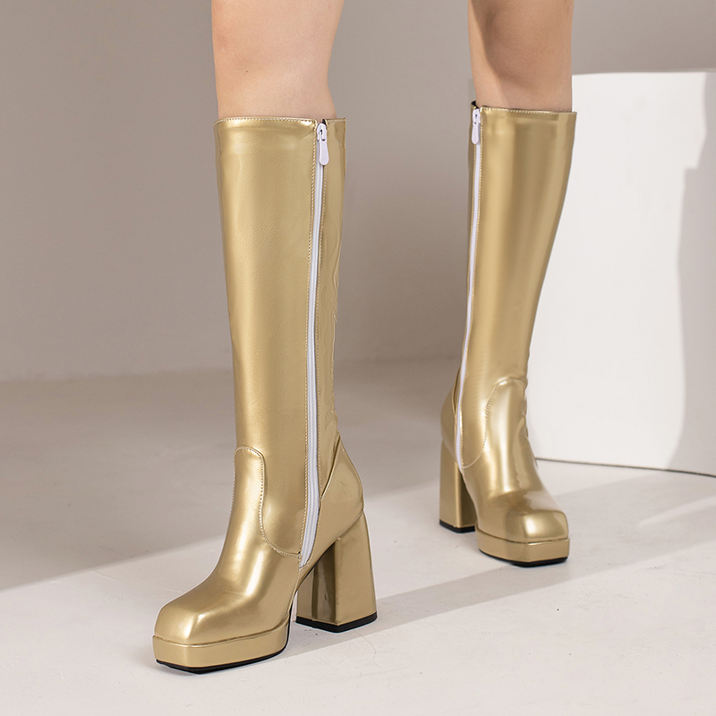 Green Winter Women Platform Kn - đánh giá và giá Winter Fashion Women Boots