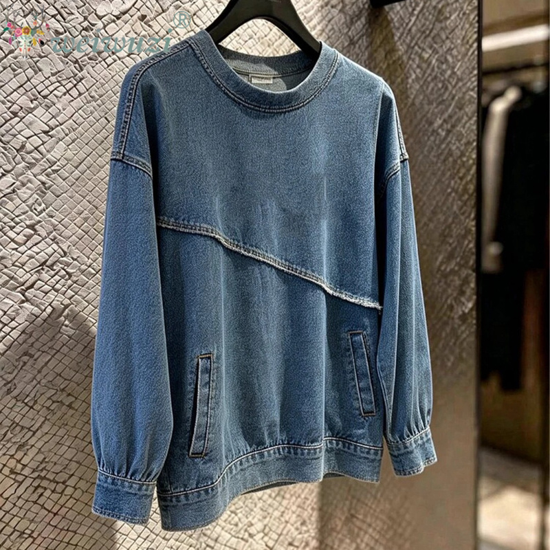 Women Denim Jacket Irregular C - đánh giá và giá Women'S Fashion Long Coat