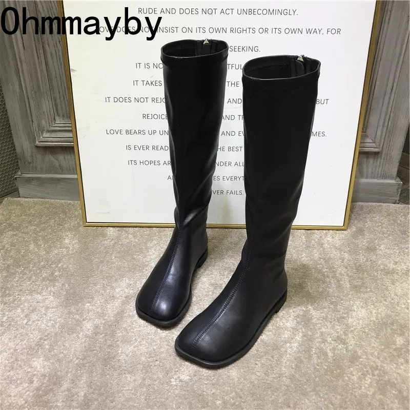 Street Style Stretch Women Kne - đánh giá và giá Winter Fashion Women Boots