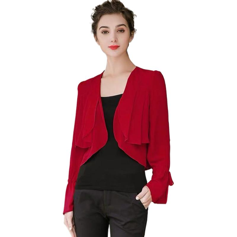 Women Ruffled Sleeve thin chif - đánh giá và giá Women Fashion Blouse