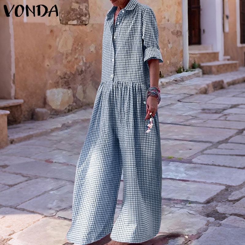 Plus Size 5XL VONDA Vintage Ju - đánh giá và giá Women'S Fashion Overalls