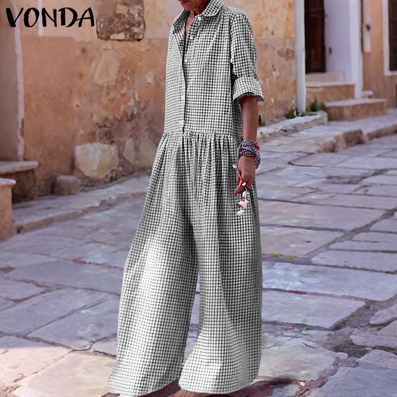 Plus Size 5XL VONDA Vintage Ju - đánh giá và giá Women'S Fashion Overalls
