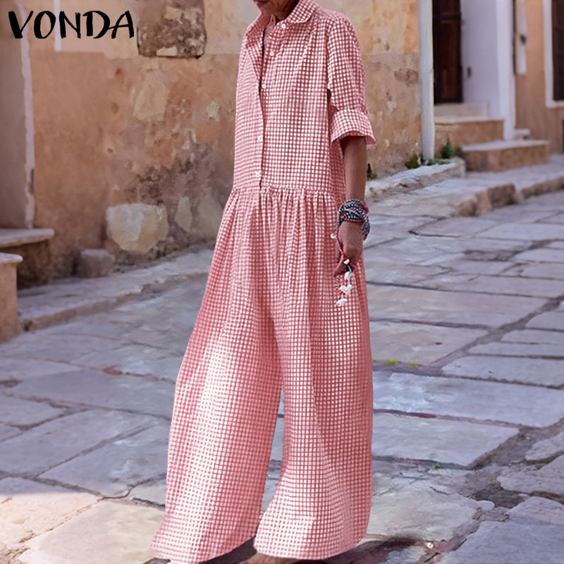 Plus Size 5XL VONDA Vintage Ju - đánh giá và giá Women'S Fashion Overalls