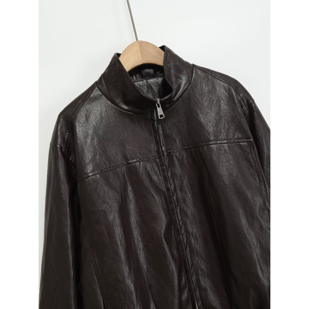 Elegant Fashion Cropped Faux L - đánh giá và giá Women'S Fashion Bomber Jacket