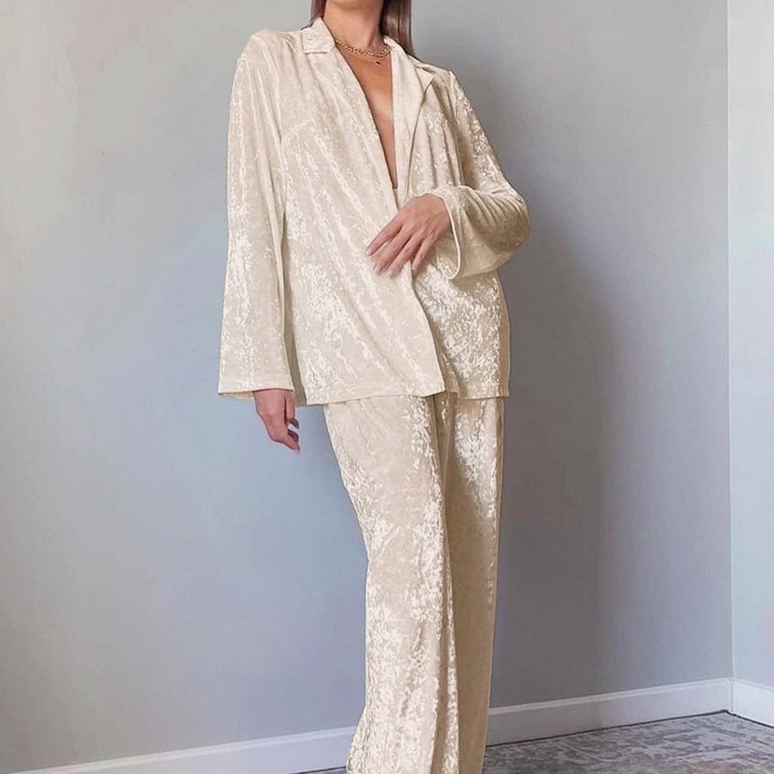 Lounge Pj Nightwear Pyjamas Ve - đánh giá và giá Velvet Blazer Women