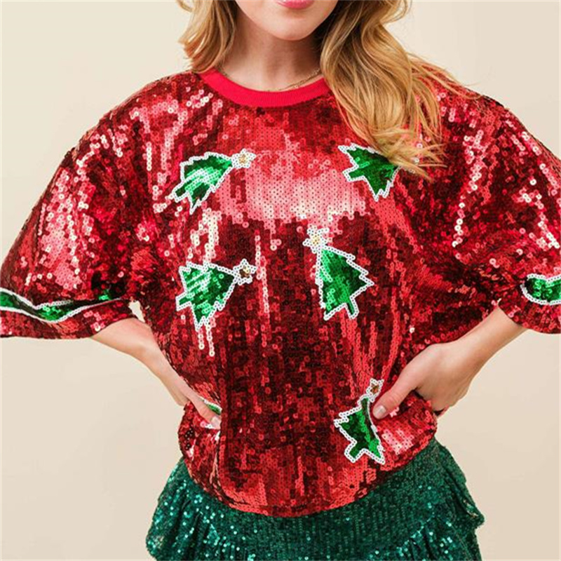 Fashion Womens Sequins T-shirt - đánh giá và giá Women'S Fashion Rugby Shirt