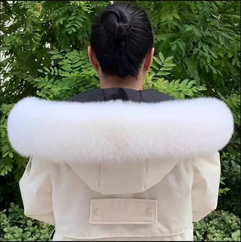 100% Natural Fur Collar Winter - đánh giá và giá Women'S Fashion Long Coat