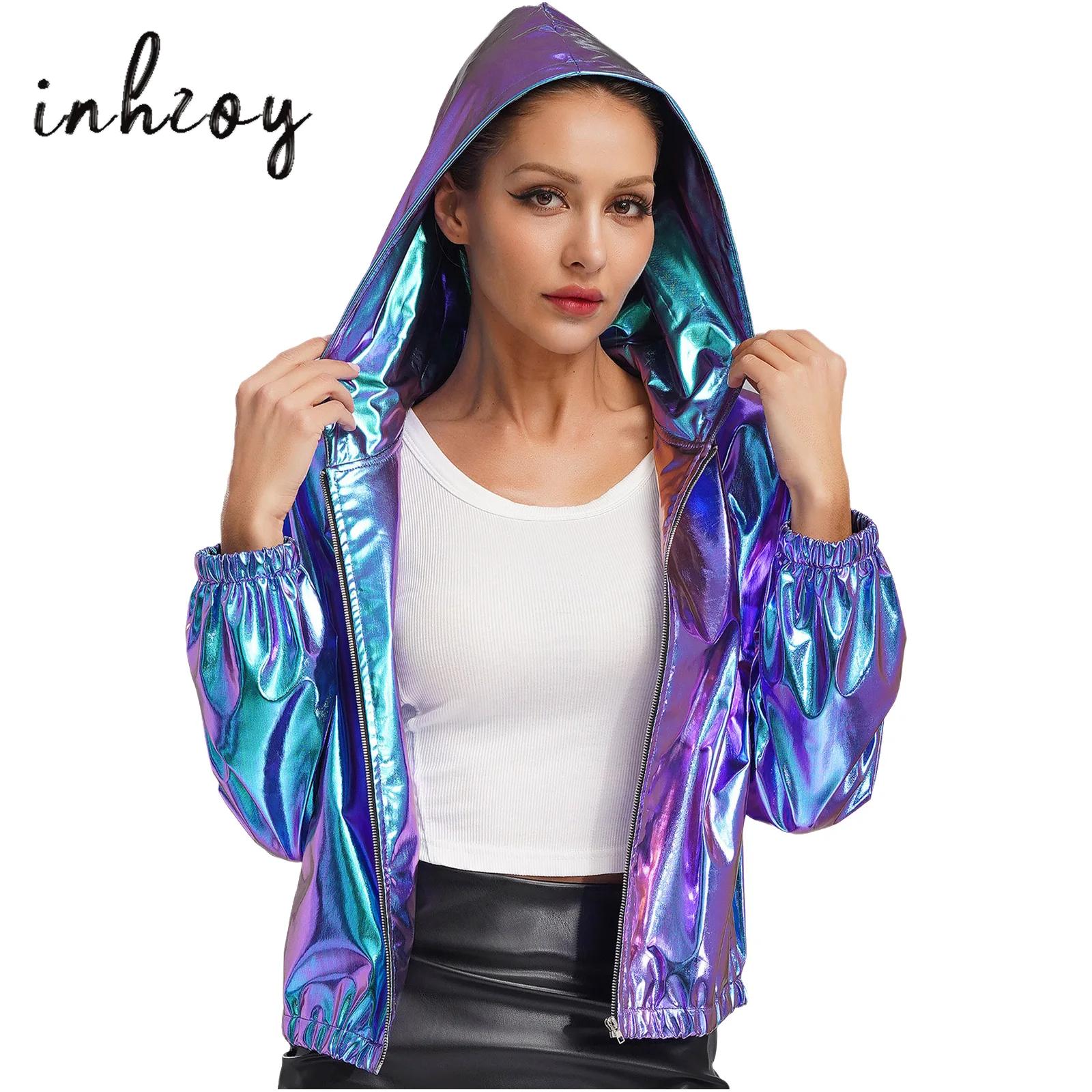 Women Holographic Bomber Jacke - đánh giá và giá Women'S Fashion Bomber Jacket