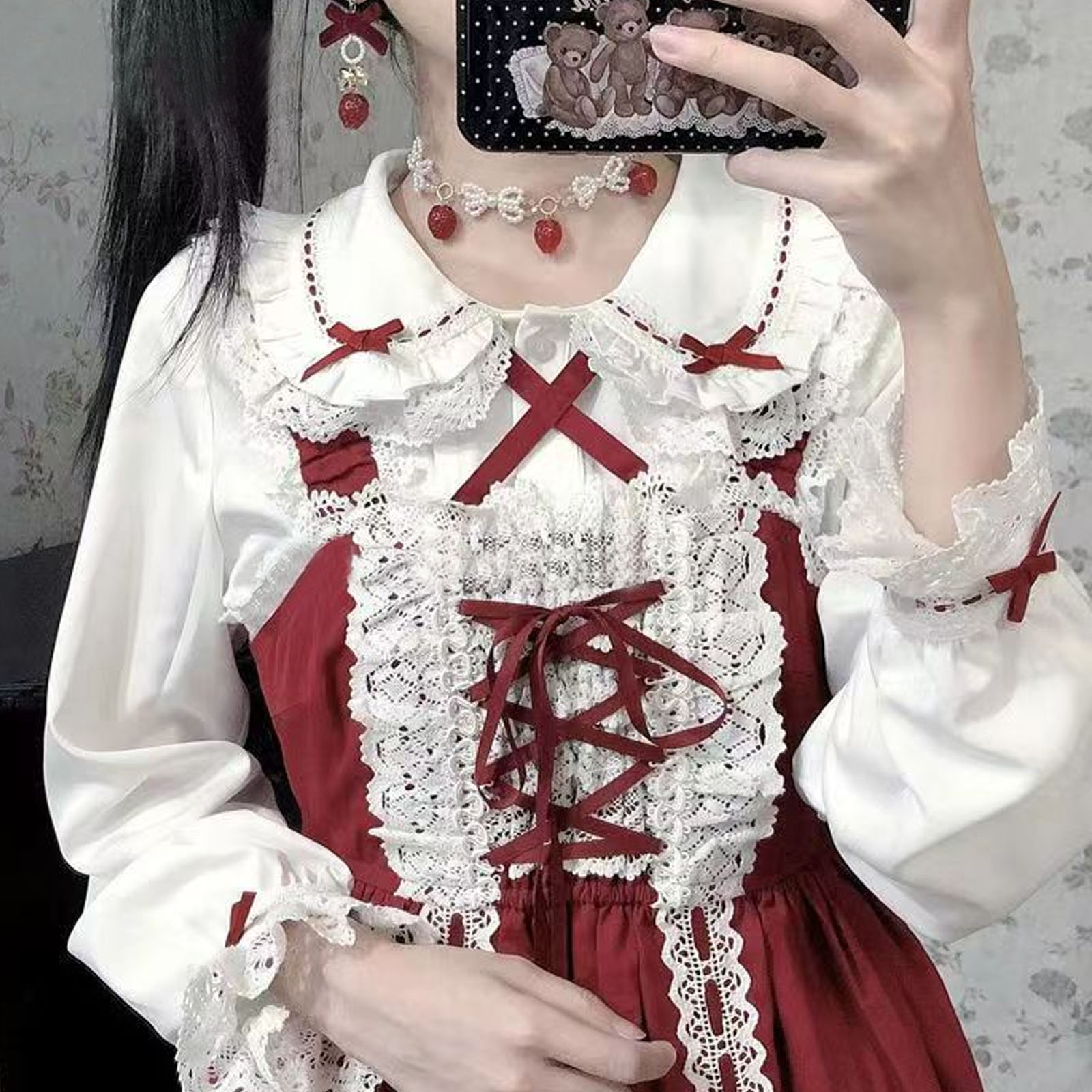 Japanese Lolita Style Lace Ruf - đánh giá và giá Xl Women'S Fashion