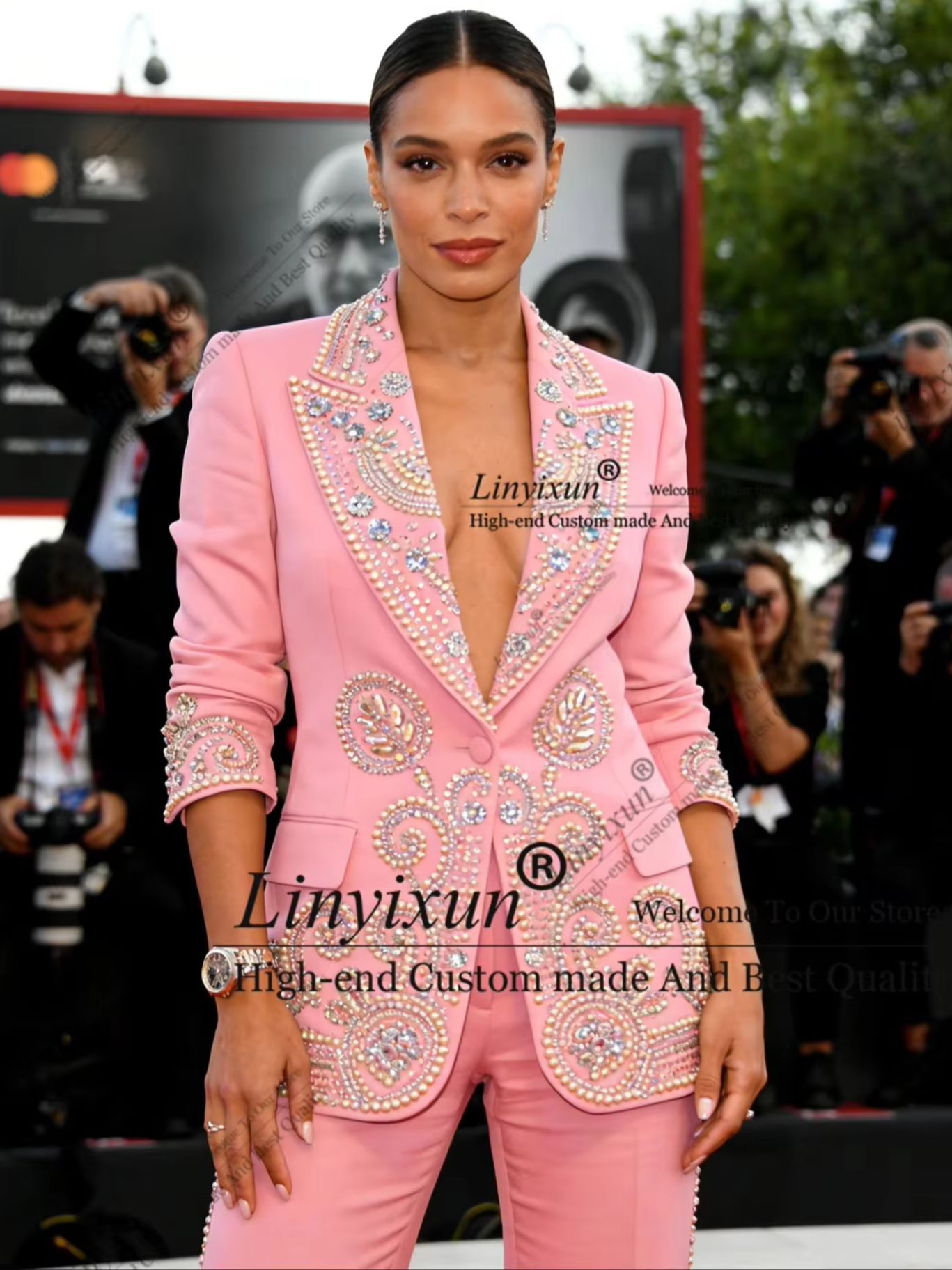Shiny Crystals Rhinestone Wome - đánh giá và giá Women'S Fashion Blazer