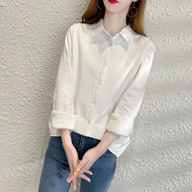 Fashion Add Velvet Warm Shirt  - đánh giá và giá Velvet Blazer Women